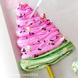 394 تزیین شیرینی به شکل درخت ک...