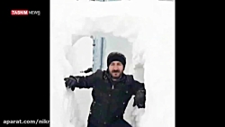 بارش کم‌سابقه برف خلخال در۵۰ س...