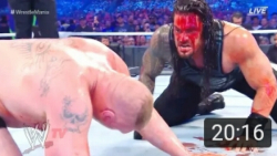 کشتی کج خونین بین رومن رینز و...