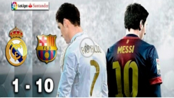 فوتبال بارسلونا ۱۰ رئال ۱ درخش...