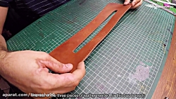 چرم دوزی   آموزش دوخت کیف جامد...