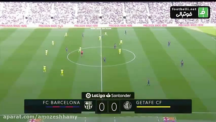 خلاصه بازی بارسلونا ختافه بازی...