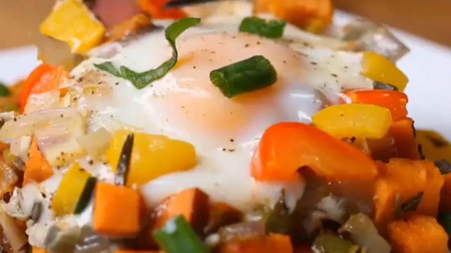 آشپزی سالم - املت سیب زمینی شیرین - کلینیک لاغری سیبیتا