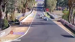 مختل شدن مسابقات اتومبیلرانی ب...