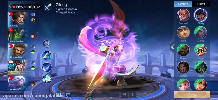 Gameplay:Mobile Legend:Zilong:Part 1