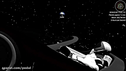 تسلا رودستر در فضا