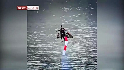 آزمایش یک جت پک در دبی با قدرت...