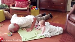 کلیپی بامزه از بازی بچه ها با...