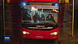 ضدعفونی کردن اتوبوسهای تهران...