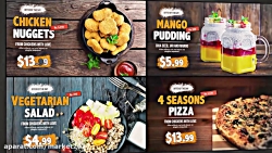 پروژه افترافکت رستوران