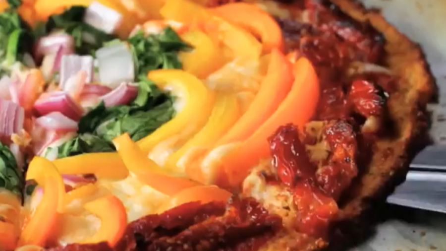 آشپزی سالم - پیتزا سبزیجات رنگین‌کمانی - کلینیک لاغری سیبیتا