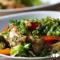 آشپزی سالم  سالاد مرغ با سس سو...