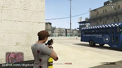 گیم پلی جی تی ای 5  فرار از زن...