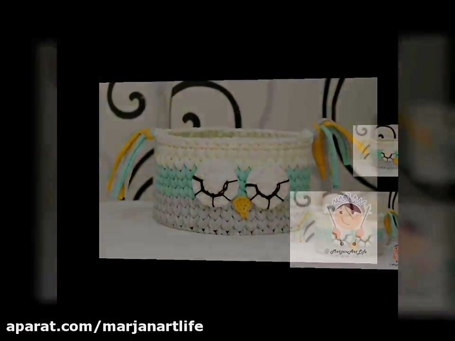 آموزش سبد تریکو (بافت کج راه)