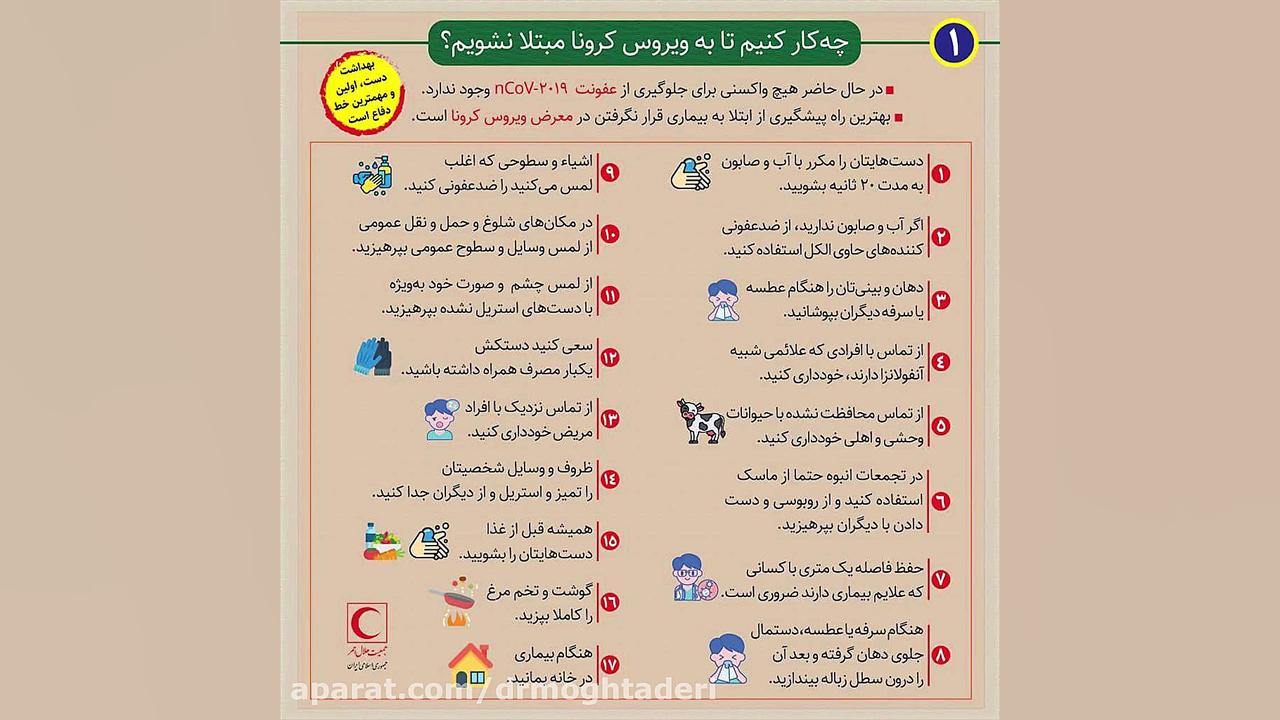 چه کار کنیم تا کرونا ویروس نگیریم؟ دکتر علیرضا مقتدری | متخصص طب فیزیکی