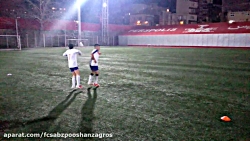 تمرین قبل از بازی سیاه جامگان...