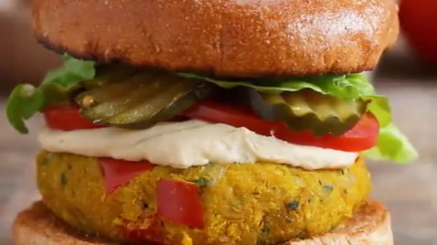 آشپزی سالم - برگر گیاهی با 2 طعم متفاوت - کلینیک لاغری سیبیتا