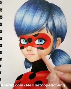 یه نقاشی بی نظیر از لیدی باگ