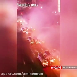 ضدعفونی کردن شهر ووهان در چین...