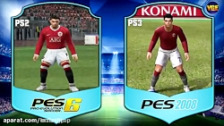 سیر تکاملی فیس رونالدو از pes3...