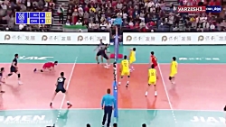 خلاصه والیبال ایران 3 چین 0 (ا...