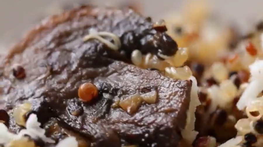 آشپزی سالم - سالاد کینوا و قارچ و سیر - کلینیک لاغری سیبیتا