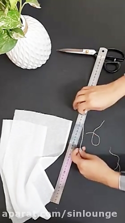 چطور ماسک صورت بدوزیم