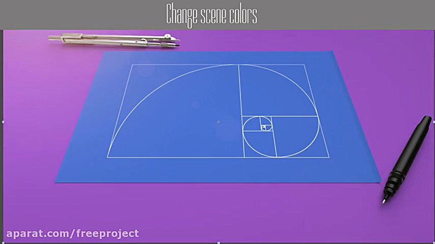 دانلود پروژه آماده افترافکت : لوگو  phi golden ratio logo زمان40ثانیه