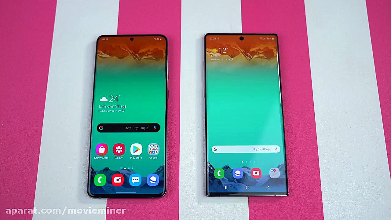 تست سرعت گوشی‌های سامسونگ گلکسی S20 Plus و Note 10 Plus یوتیوبر کله‌پوک