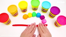 ساخت رنگین کمان با خمیربازی