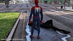 جنگ مرد عنکبوتی و ونوم در GTA...