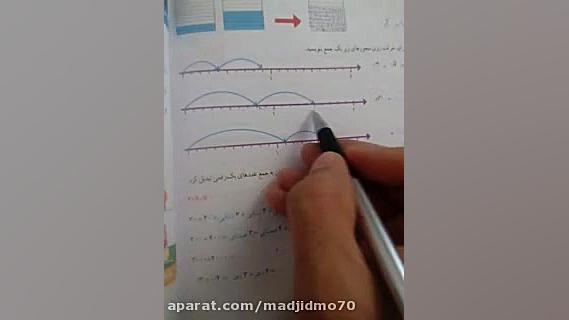 حل تمرین فصل پنجم ریاضی سال چهارم دبستان. مدرسه صادقیه. زمان1545ثانیه