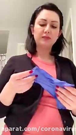 نحوه صحیح در آوردن دستکش برای...