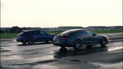 درگ آئودی RS6 با مرسدس AMG GT6...
