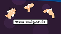 روش صحیح شستن دست ها