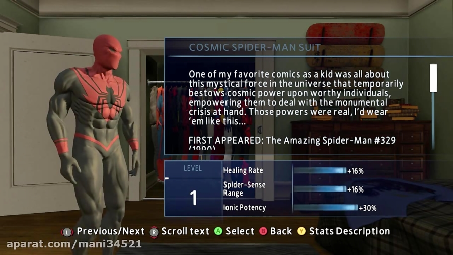 لباس Assassin Spider برای بازی Spider Man Amazing 2