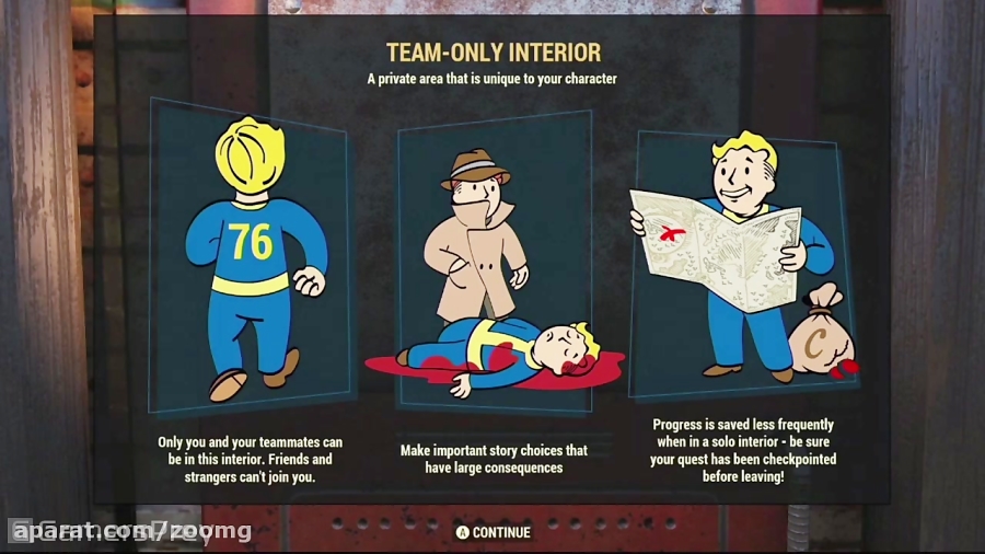 ویدیو گیم پلی بسته الحاقی Wastelanders بازی Fallout 76 - زومجی