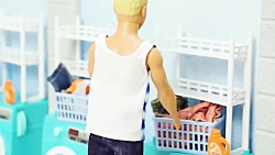 باربی و لباس شویی