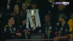 جشن قهرمانی منچسترسیتی در جام...