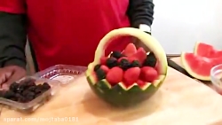 آموزش تزئین هندوانه