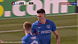خلاصه بازی آرسنال 2-0 پورتموث