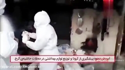 توزیع لوازم بهداشتی و ماسک در...