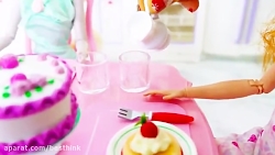 کارتون باربی این قسمت آشپزخانه...