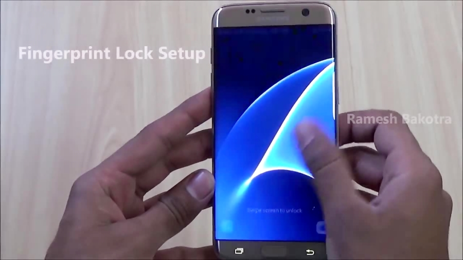 Samsung galaxy s7 edge Fingerprint Lock Setup