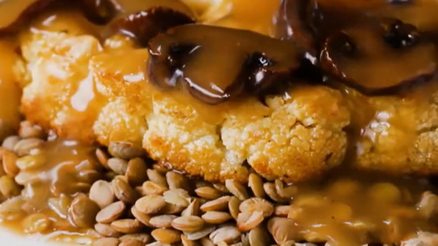 آشپزی سالم - استیک گل‌کلم - کلینیک لاغری سیبیتا