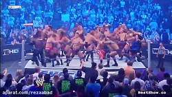 مبارزه همزمان 40 نفر در کشتی ک...