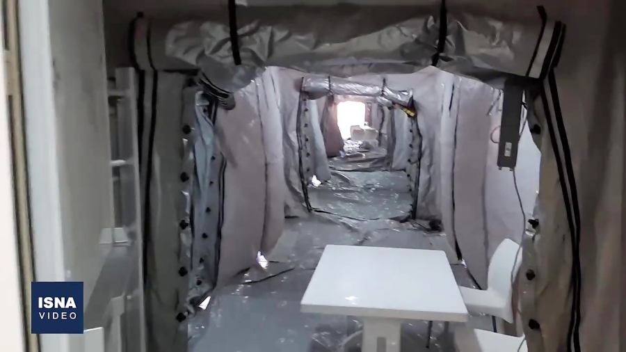 استقرار بیمارستان صحرایی در قز...