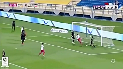 گل رامین رضاییان در بازی مقابل...