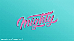 نوشتن متن با افکت برش کاغذ