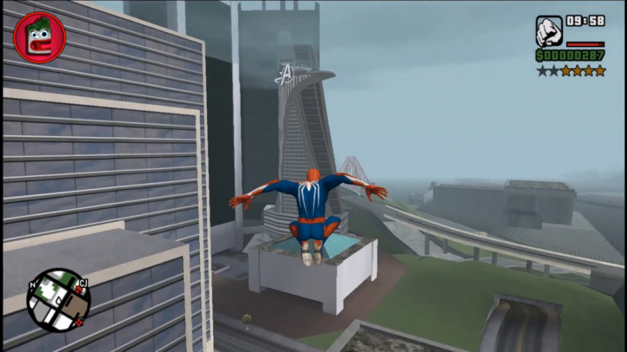 لحظاتی در GTA SA _ همراه با مود Spiderman Ps4